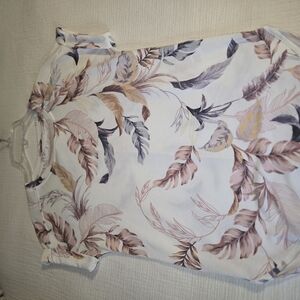 Cupio Floral Print Short Sleeve Top X-Small